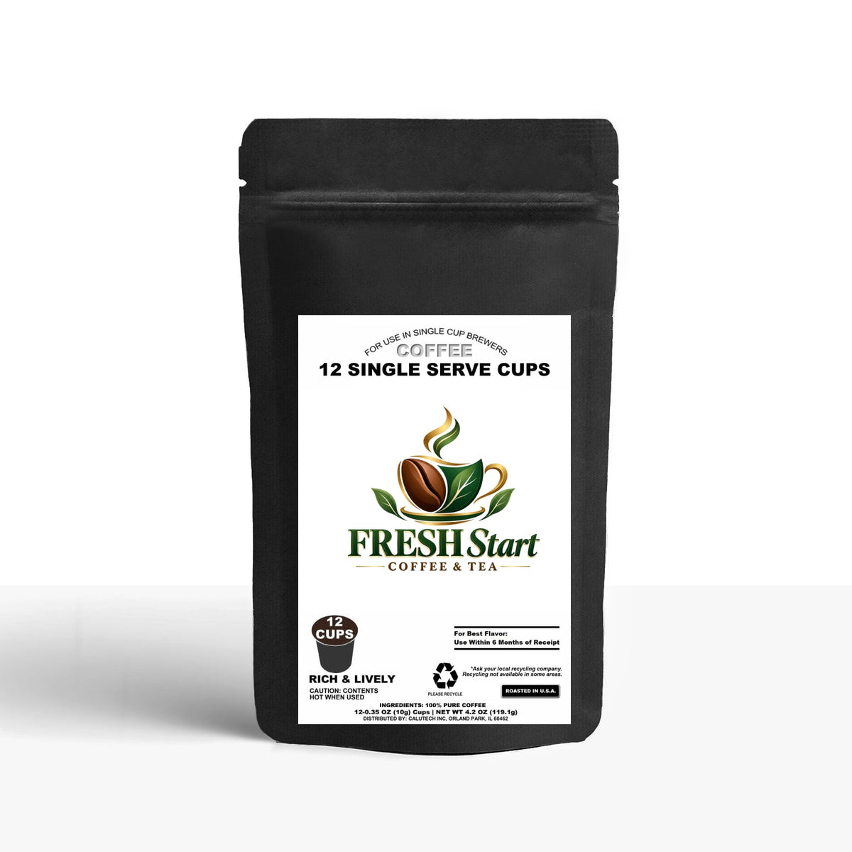 12 Pack Single Serve Coffee Capsules